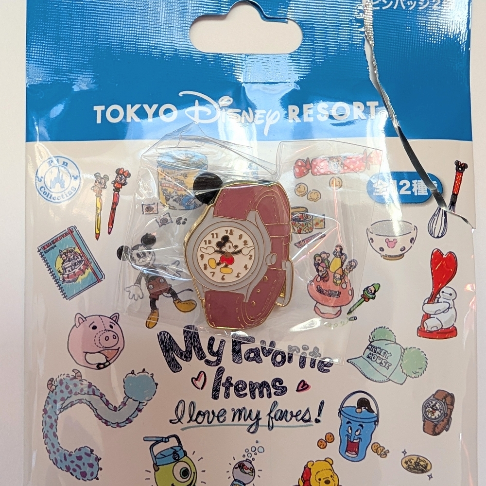Tokyo Disney Resort My Favorite Items Mickey Mouse Watch Pin